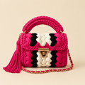 Trinity Weave Top Handle Bag