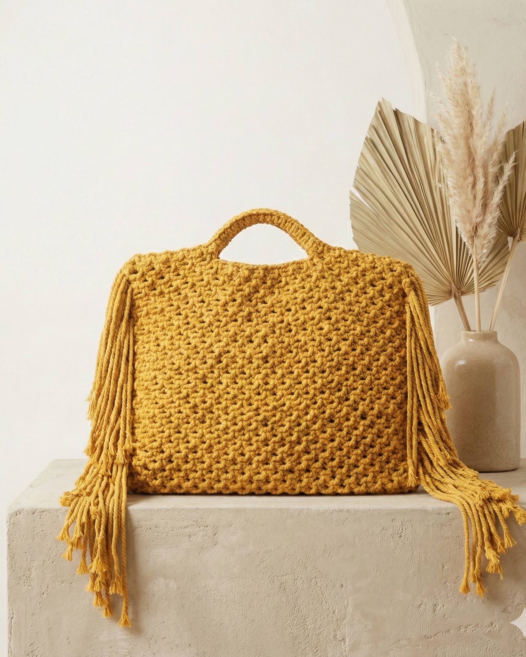 Amber Boho Fringe Tote